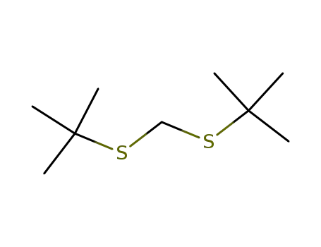 Molecular Structure of 4345-98-6 (Bis(tert-butylsulfanyl)methane)