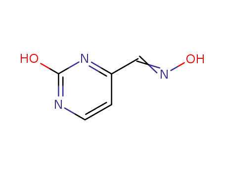 Molecular Structure of 7460-56-2 (2-HYDROXYPYRIMIDINE-4-CARBOXALDEHYDE OXIME)