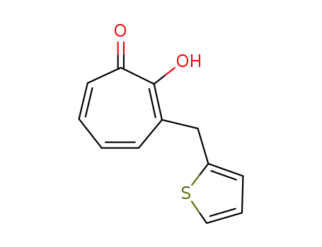 Molecular Structure of 108280-08-6 (3-(2-Thienylmethyl)tropolone)