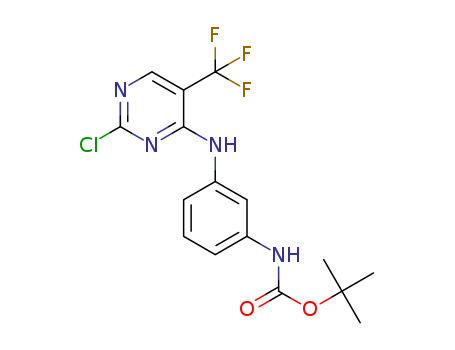 Tert-butyl(3-((2-chloro-5-(trifluoromethyl)pyrimidin-4-yl)amino)phenyl)carbamate