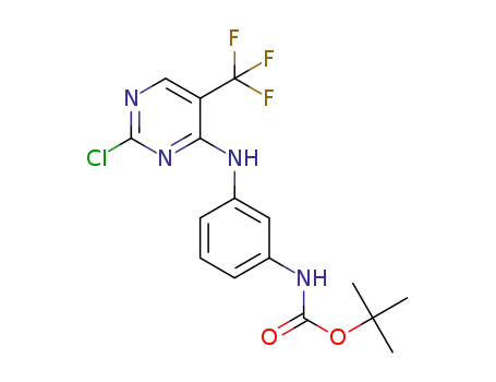 tert-butyl (3-((2-chloro-5-(trifluoroMethyl)pyriMidin-4-yl)aMino)phenyl)carbaMate