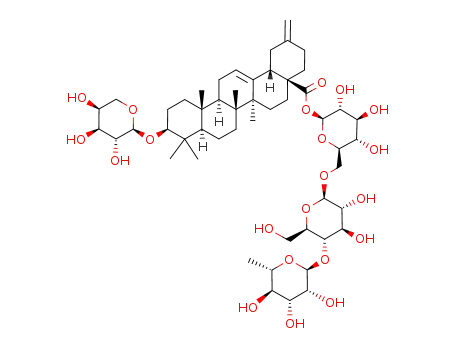 Molecular Structure of 114906-73-9 (ciwujianoside C1)