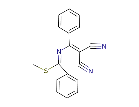 (E)-1-methylthio-1,3-diphenyl-2-azabuta-1,3-diene-4,4-dicarbonitrile