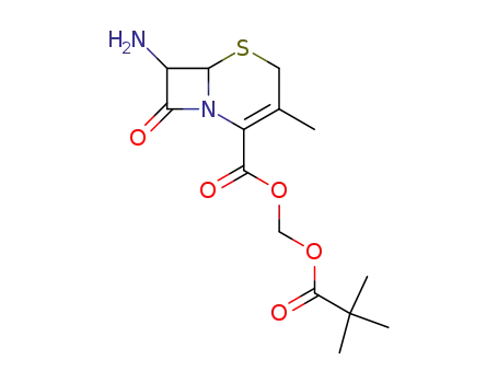 (Pivaloyloxy)methyl (6R-trans)-7-amino-3-methyl-8-oxo-5-thia-1-azabicyclo(4.2.0)oct-2-ene-2-carboxylate