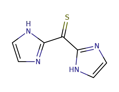 Molecular Structure of 88681-68-9 (di(1H-imidazol-2-yl)methanethione)