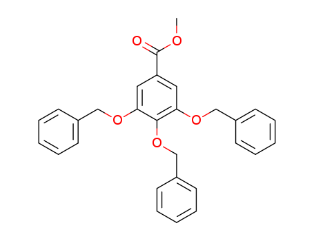 Benzoic acid,3,4,5-tris(phenylmethoxy)-, methyl ester cas  70424-94-1