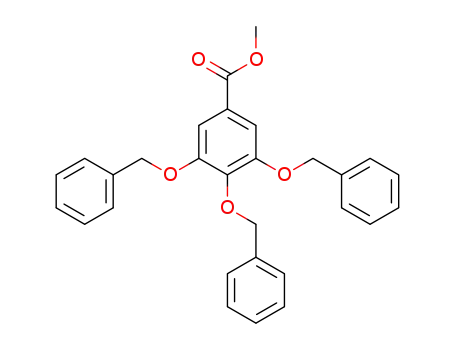 Molecular Structure of 70424-94-1 (METHYL 3,4,5-TRIS(BENZYLOXY)BENZOATE)