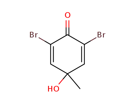 Molecular Structure of 20039-93-4 (2,5-Cyclohexadien-1-one, 2,6-dibromo-4-hydroxy-4-methyl-)