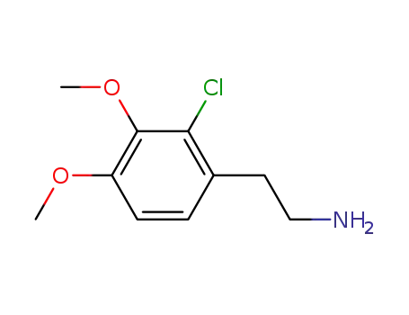Molecular Structure of 67287-36-9 (2-(2-CHLORO-3,4-DIMETHOXYPHENYL) ETHYLAMINE)