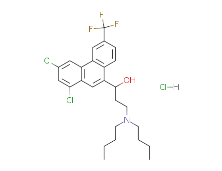 Molecular Structure of 36167-63-2 (Halofantrine hydrochloride)