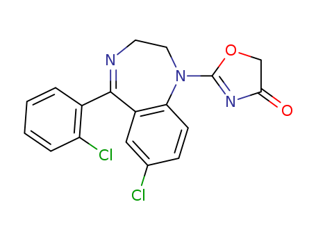 4(5H)-Oxazolone,2-[7-chloro-5-(2-chlorophenyl)- 2,3-dihydro-1H-1,4-benzodiazepin- 1-yl]-