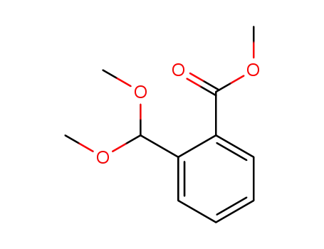 Molecular Structure of 87656-31-3 (2-(diMethoxyMethyl)Methyl benzoate)