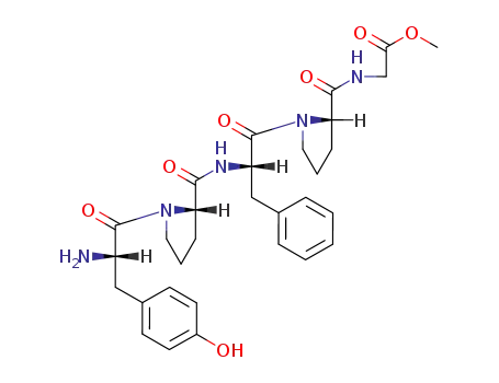 Molecular Structure of 77451-91-3 (Glycine, N-[1-[N-(1-L-tyrosyl-L-prolyl)-L-phenylalanyl]-L-prolyl]-, methyl
ester)
