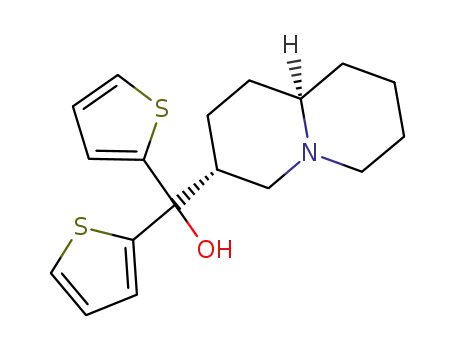((9a<i>r</i>)-octahydro-quinolizin-3<i>c</i>-yl)-di-thiophen-2-yl-methanol