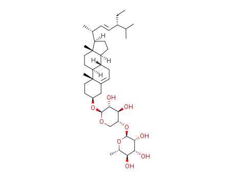 saponin A <stigmasta-5,22-diene-3β-O-α-L-rhamnopyranosyl(1-> 4)-β-D-xylopyranoside>