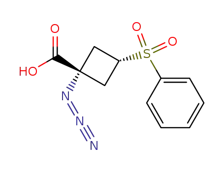 cis-1-Azido-3-(phenylsulfonyl)cyclobutane-1-carboxylic acid