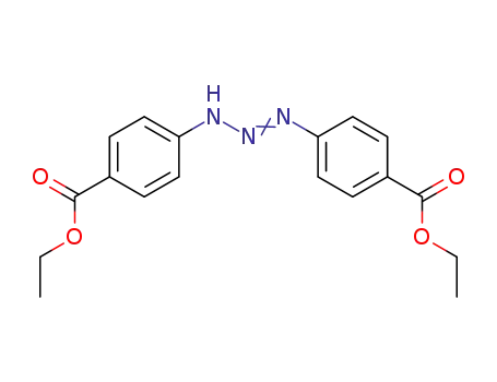 Molecular Structure of 7334-36-3 (Benzoic acid,4,4'-(1-triazene-1,3-diyl)bis-, diethyl ester (9CI))