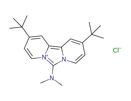Molecular Structure of 1268488-94-3 (6-dimethylamino-2,10-di-tert-butyldipyrido[1,2-c;2',1'-e]imidazolium chloride)
