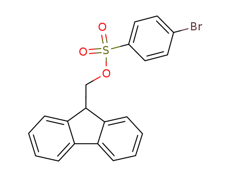 Molecular Structure of 190431-89-1 (Benzenesulfonic acid, 4-bromo-, 9H-fluoren-9-ylmethyl ester)
