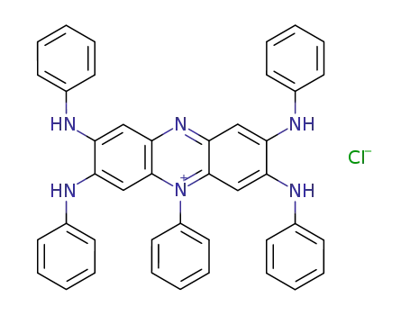 Molecular Structure of 4935-82-4 (5-phenyl-2,3,7,8-tetrakis(phenylamino)phenazinium chloride)