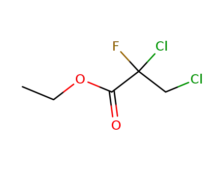 Molecular Structure of 99953-32-9 (Propanoic acid, 2,3-dichloro-2-fluoro-, ethyl ester)