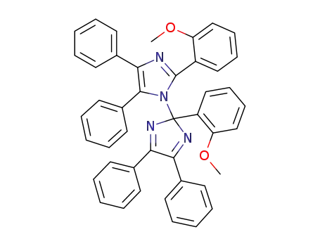 Molecular Structure of 7292-18-4 (4,5-dihydro-2-(2-methoxyphenyl)-1-[2-(2-methoxyphenyl)-4,5-diphenyl-2H-imidazol-2-yl]-1H-imidazole)