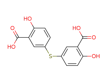 Molecular Structure of 77304-69-9 (Benzoic acid, 3,3'-thiobis(6-hydroxy-)