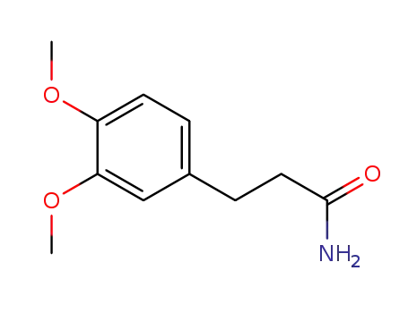 Molecular Structure of 14773-41-2 (3-(3,4-Dimethoxyphenyl) Propanamide)
