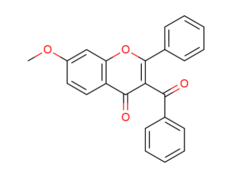 4H-1-Benzopyran-4-one, 3-benzoyl-7-methoxy-2-phenyl-