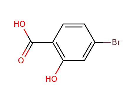 Molecular Structure of 1666-28-0 (4-Bromo-2-hydroxybenzoic acid)