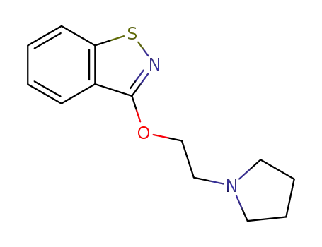 Molecular Structure of 94087-35-1 (3-[2-(pyrrolidin-1-yl)ethoxy]-1,2-benzisothiazole)