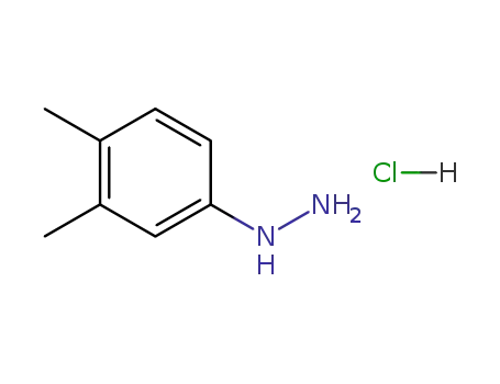 Molecular Structure of 60481-51-8 (3,4-Dimethylphenylhydrazine hydrochloride)