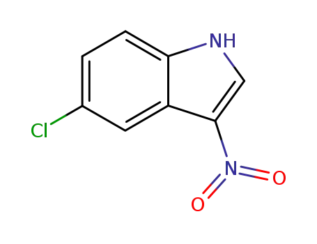 Molecular Structure of 213542-01-9 (5-Chloro-3-nitroindole)