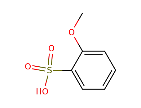 Molecular Structure of 34256-00-3 (2-Methoxy-benzenesulfonic acid)