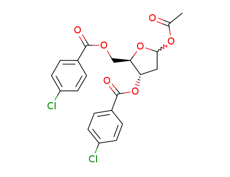 1-O-아세틸-3,5-비스-(4-클로로벤조일)-2-데옥시-D-리보스