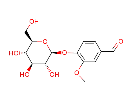 Molecular Structure of 494-08-6 (Glucovanillin)