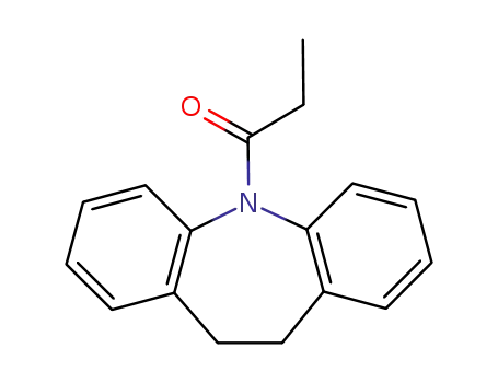 Molecular Structure of 40583-89-9 (5-propionyl-10,11-dihydro-5<i>H</i>-dibenzo[<i>b</i>,<i>f</i>]azepine)