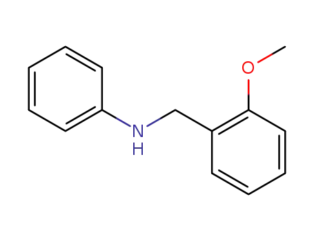 Molecular Structure of 77664-18-7 (N-(2-methoxybenzyl)aniline)
