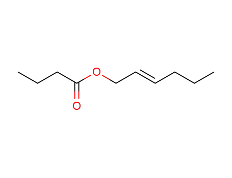Molecular Structure of 53398-83-7 (Butanoic acid,(2E)-2-hexen-1-yl ester)