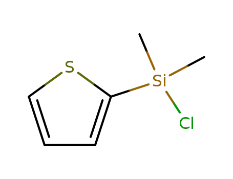 Molecular Structure of 18139-63-4 (2-(CHLORODIMETHYLSILYL)-THIOPHENE)
