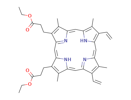 Ethyl 3-[8,13-bis(ethenyl)-18-(3-ethoxy-3-oxopropyl)-3,7,12,17-tetramethyl-22,23-dihydroporphyrin-2-yl]propanoate