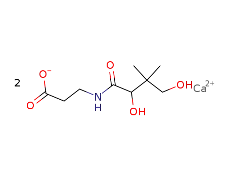 Molecular Structure of 6381-63-1 (DL-Pantothenic acid calcium salt)