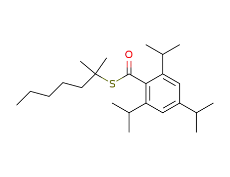 Molecular Structure of 82797-40-8 (2'-methyl-2'-heptyl 2,4,6-triisopropylthiobenzoate)