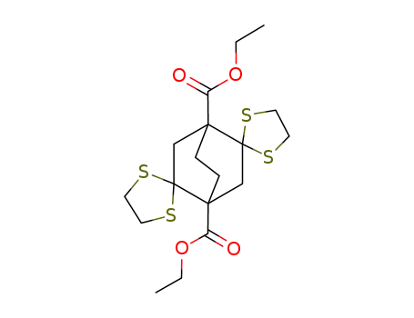 2,5-Bis-ethylendimercapto-bicyclo<2,2,2>octan-1,4-dicarbonsaeure-diethylester