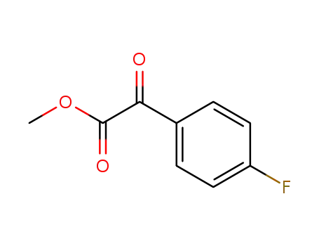 Molecular Structure of 156276-23-2 (methyl (p-fluorobenzoyl)formate)