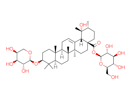 3-O-alpha-L-Arabinopyranosylpomolic acid beta-D-glucopyranosyl ester