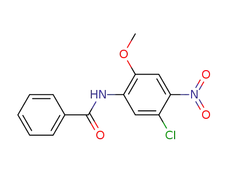 Molecular Structure of 59385-63-6 (N-(5-chloro-2-methoxy-4-nitrophenyl)benzamide)