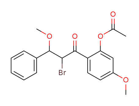 Acetic acid 2-(2-bromo-3-methoxy-3-phenyl-propionyl)-5-methoxy-phenyl ester