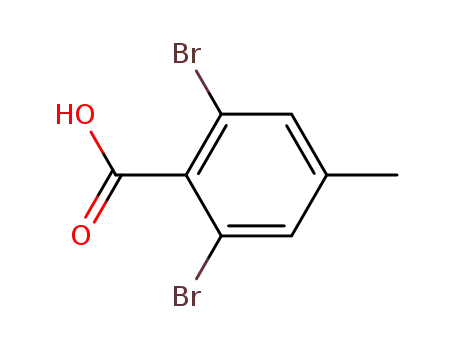 Molecular Structure of 128733-74-4 (2,6-dibromo-4-methylbenzoic acid)