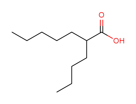 Molecular Structure of 22058-70-4 (Heptanoic acid, 2-butyl-)